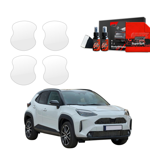 Bodyshield - Folie de protecție 4în1 pentru adâncituri mânere uși - Toyota Yaris Cross (2021-2026)