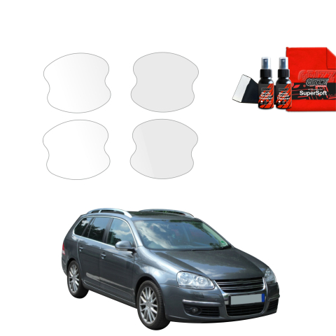 Bodyshield - Folie de protecție 4în1 pentru adâncituri mânere uși - Volkswagen Golf 5 Variant (2003-2009)