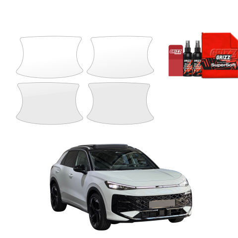 Bodyshield - Folie de protecție 4în1 pentru adâncituri mânere uși - Volkswagen T-Roc (2025-2026)