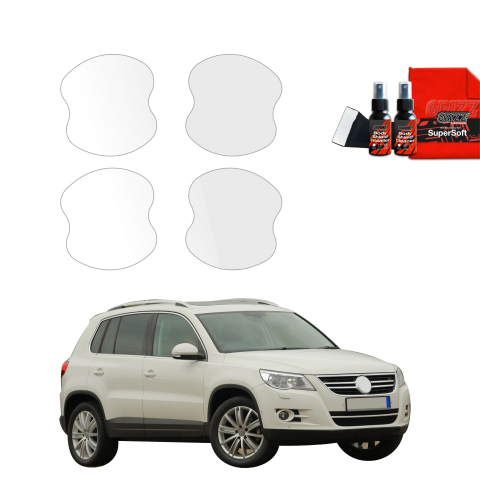 Bodyshield - Folie de protecție 4în1 pentru adâncituri mânere uși - Volkswagen Tiguan 5D (2007-2011)
