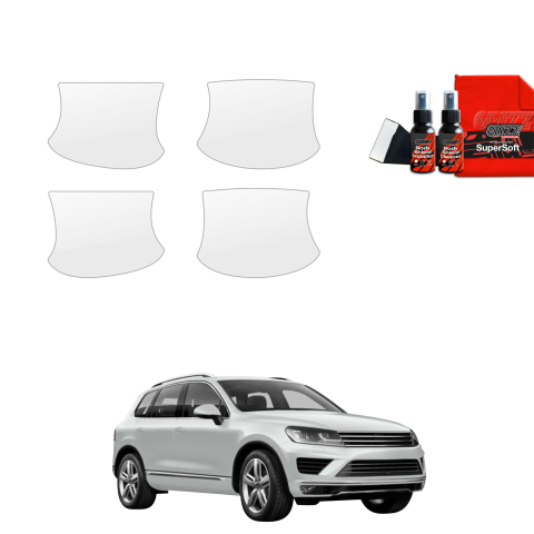 Bodyshield - Folie de protecție 4în1 pentru adâncituri mânere uși - Volkswagen VW Touareg (2014-2018)
