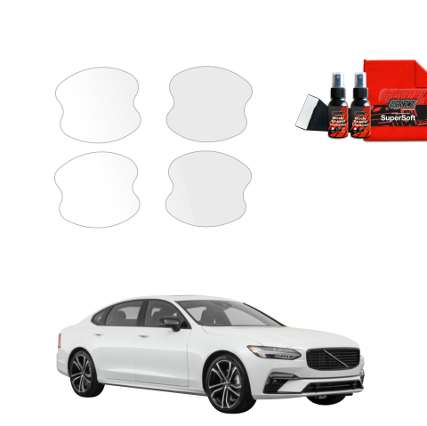 Bodyshield - Folie de protecție 4în1 pentru adâncituri mânere uși - Volvo S90 Sedan 5D (2016-2020)