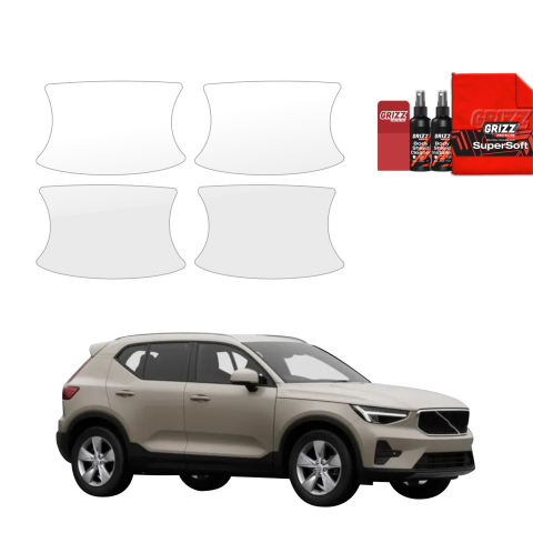 Bodyshield - Folie de protecție 4în1 pentru adâncituri mânere uși - Volvo XC40 (2022-2026)