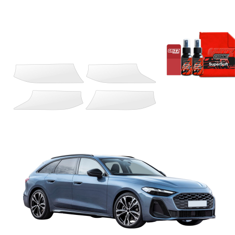 Bodyshield - Folie de protecție 4în1 pentru adânciturile mânerelor ușilor - Audi A5 B10 Avant (2025-2026)