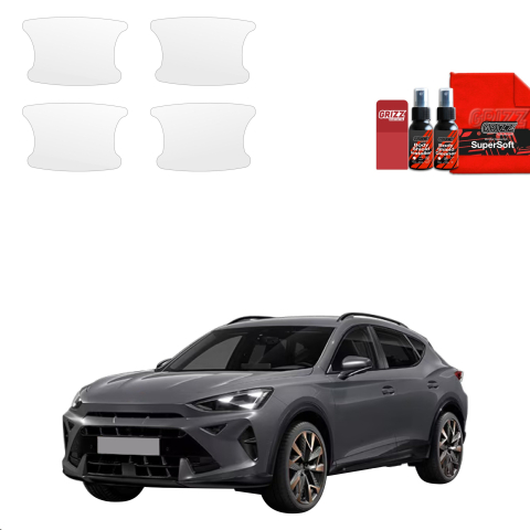 Bodyshield - Folie de protecție 4în1 pentru adânciturile mânerelor ușilor - Cupra Formentor Facelift (2024-2026)