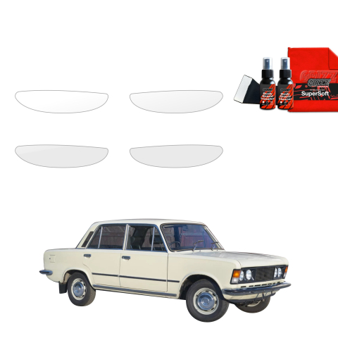 Bodyshield - Folie de protecție 4în1 pentru adânciturile mânerelor ușilor - Fiat 125P (1967-1991)