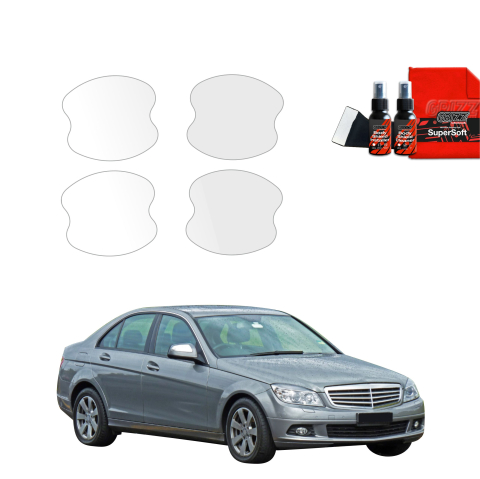 Bodyshield - Folie de protecție 4în1 pentru adânciturile mânerelor ușilor - Mercedes Benz C Clasa W204 Sedan (2007-2011)