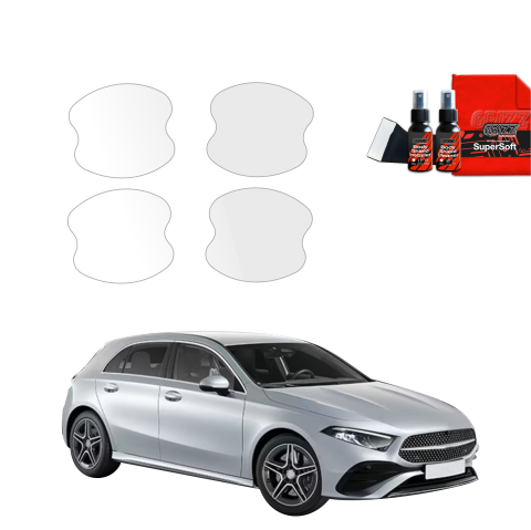 Bodyshield - Folie de protecție 4în1 pentru adânciturile mânerelor ușilor - Mercedes Clasa A W177 (2018-2026)