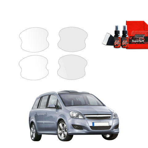 Bodyshield - Folie de protecție 4în1 pentru adânciturile mânerelor ușilor - Opel Zafira B Kombi 5D (2010-2014)