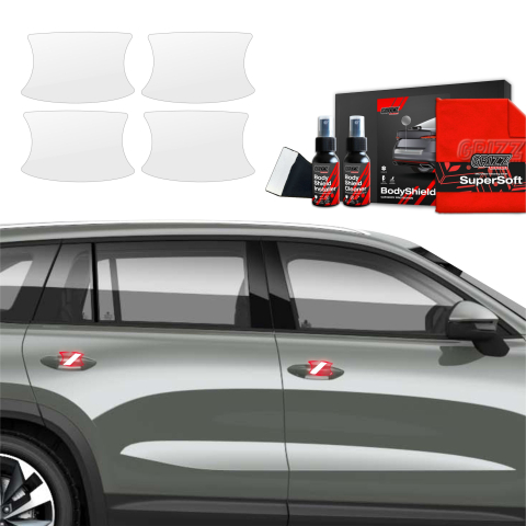 Bodyshield - Folie de protecție 4în1 pentru adânciturile mânerelor ușilor - Skoda Kodiaq 2 (2024-2026)
