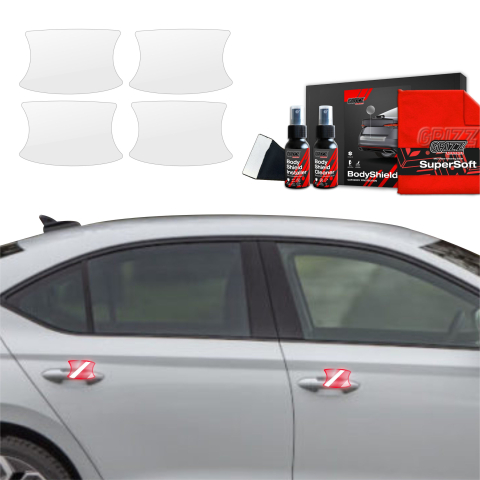 Bodyshield - Folie de protecție 4în1 pentru adânciturile mânerelor ușilor - Skoda Octavia 4 Hatchback Facelifting (2024-2026)