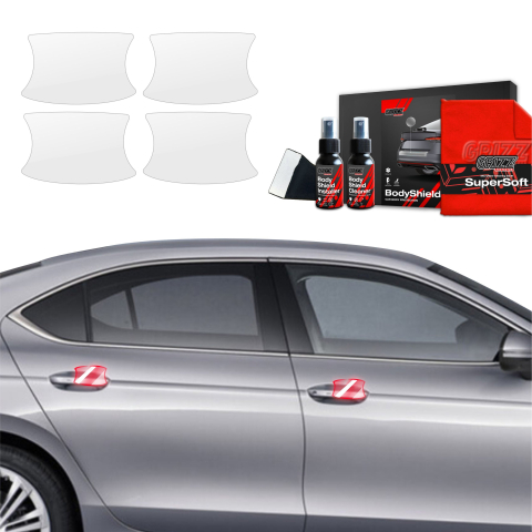Bodyshield - Folie de protecție 4în1 pentru adânciturile mânerelor ușilor - Skoda Superb 4 Liftback (2024-2026)