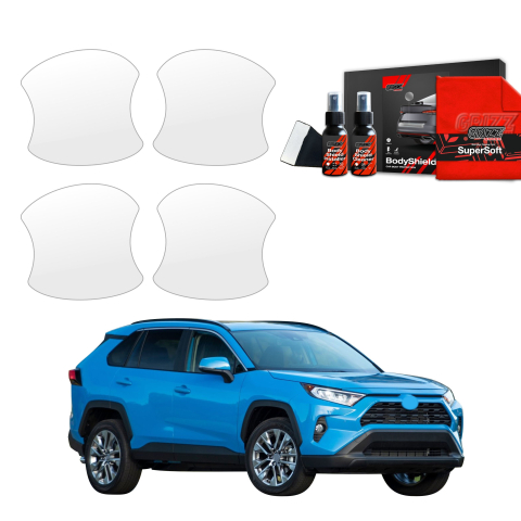 Bodyshield - Folie de protecție 4în1 pentru adânciturile mânerelor ușilor - Toyota RAV4 HEV (2021-2026)