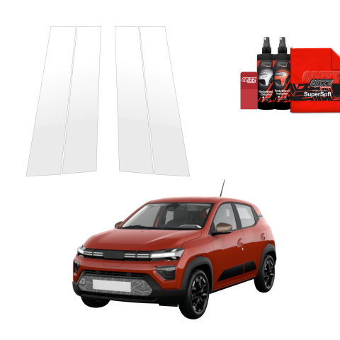 Bodyshield - Folie de protecție 4în1 pentru coloana B - Dacia Spring (2024-2026)