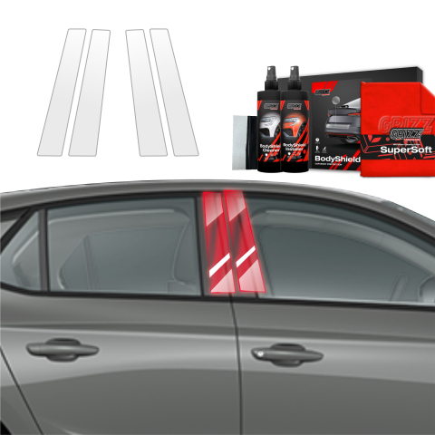 Bodyshield - Folie de protecție 4în1 pentru coloana B - Opel Corsa (2023-2025)