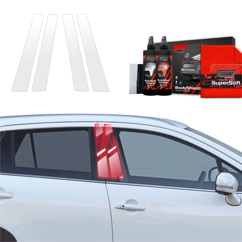 Bodyshield - Folie de protecție 4în1 pentru coloana B - Suzuki S-Cross (2021-2026)