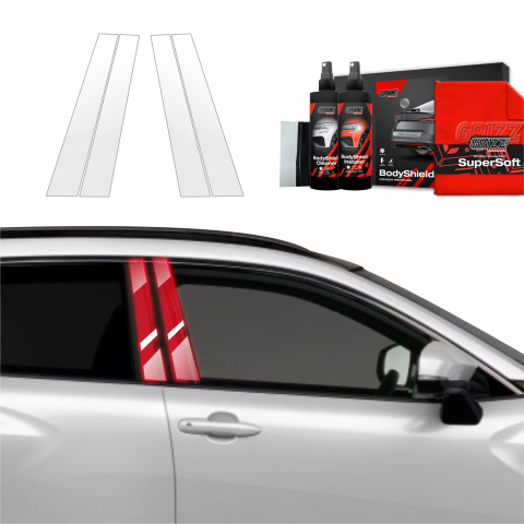 Bodyshield - Folie de protecție 4în1 pentru coloana B - Toyota Corolla Cross (2022-2026)