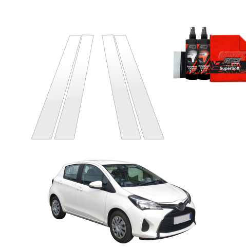 Bodyshield - Folie de protecție 4în1 pentru coloana B - Toyota Yaris (2011-2016)