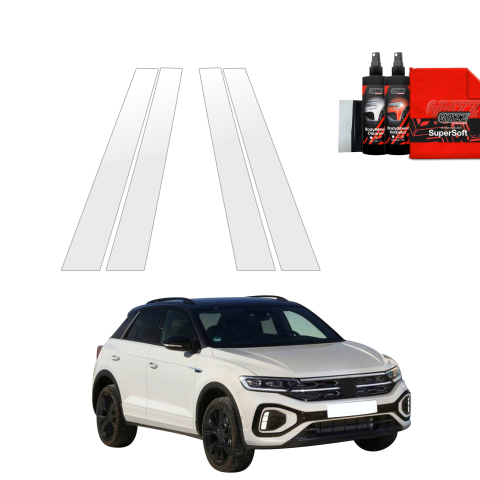 Bodyshield - Folie de protecție 4în1 pentru coloana B - Volkswagen T-Roc (2021-2025)