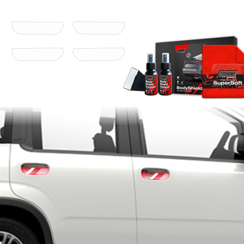 Bodyshield - Folie de protecție 4în1 pentru cuvele mânerelor ușilor - Fiat Panda (2020-2026)