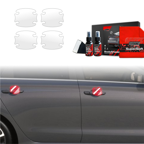 Bodyshield - Folie de protecție 4în1 pentru cuvele mânerelor ușilor - Hyundai i30 Hatchback (2020-2026)