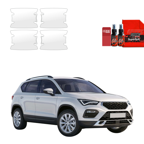 Bodyshield - Folie de protecție 4în1 pentru cuvele mânerelor ușilor - Seat Ateca (2020-2026)