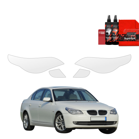 Bodyshield - Folie de protecție 4în1 pentru faruri - BMW 5 E60 Sedan 4D (2007-2010)