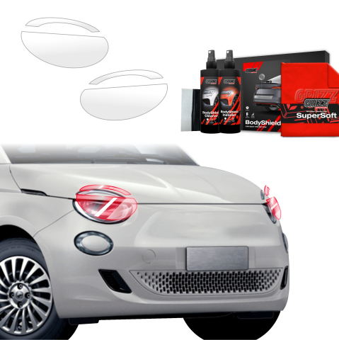 Bodyshield - Folie de protecție 4în1 pentru faruri - Fiat 500 (2016-2026)