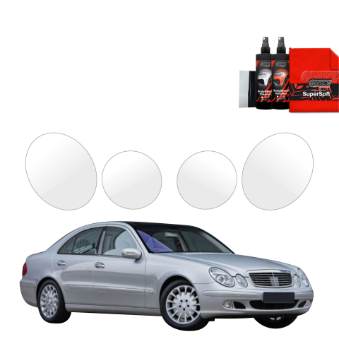 Bodyshield - Folie de protecție 4în1 pentru faruri - Mercedes Benz E Clasa W211 Sedan (2002-2009)
