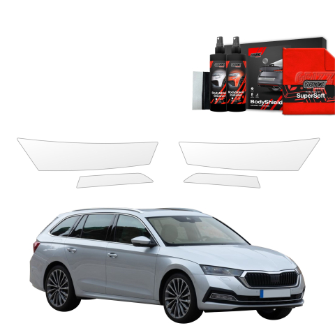 Bodyshield - Folie de protecție 4în1 pentru faruri - Skoda Octavia 4 Combi (2019-2024)