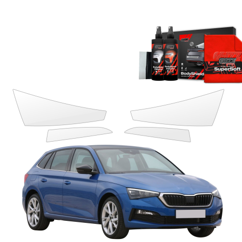 Bodyshield - Folie de protecție 4în1 pentru faruri - Skoda Scala (2019- 2023)