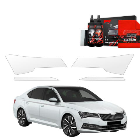 Bodyshield - Folie de protecție 4în1 pentru faruri - Skoda Superb 3 Liftback (2019-2023)