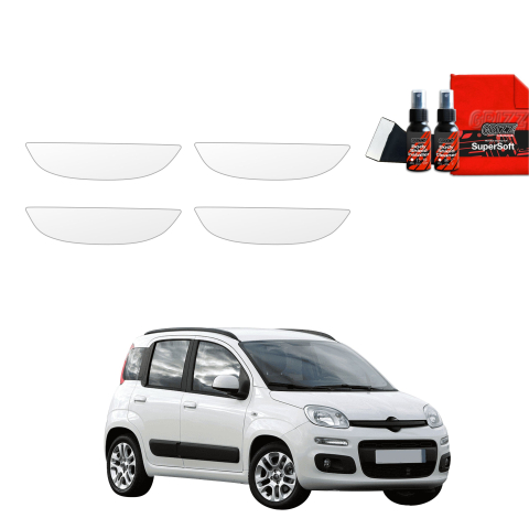 Bodyshield - Folie de protecție 4în1 pentru mânerele ușilor - Fiat Panda 3 Hatchback 5D (2011-2016)
