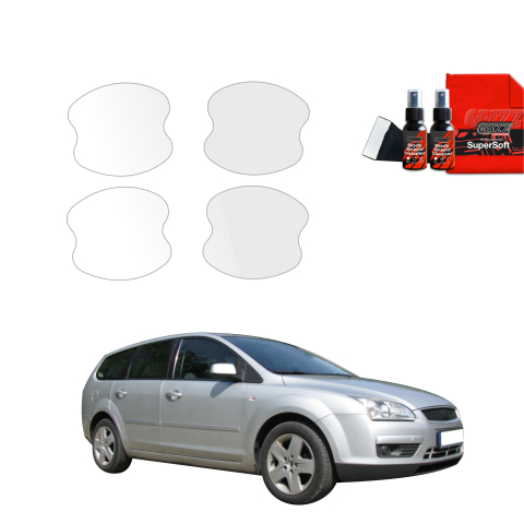 Bodyshield - Folie de protecție 4în1 pentru mânerele ușilor - Ford Focus Mk2 Combi (2004-2007)