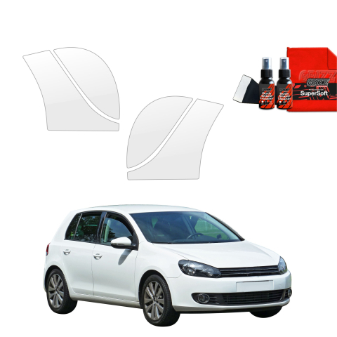 Folie interior - Folie de protecție 4în1 pentru prag lateral spate și față - Volkswagen Golf 6 Hatchback 5D (2008-2013)