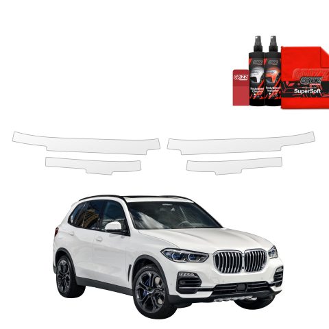 Folie de protecție 4în1 pentru praguri - BMW X5 (2018-2023) - Portbagaj x1