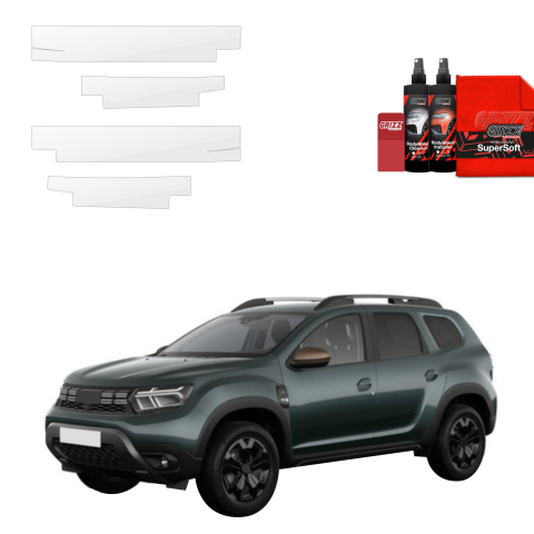 Folie de protecție 4în1 pentru praguri - Dacia Duster (2024-2026)