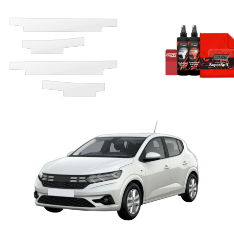 Folie de protecție 4în1 pentru praguri - Dacia Sandero (2020-2026)
