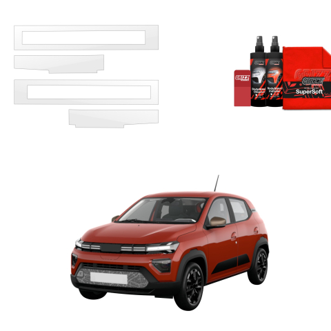 Folie de protecție 4în1 pentru praguri - Dacia Spring (2024-2026)