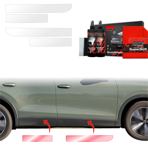 Folie de protecție 4în1 pentru praguri fără suporturi - Volkswagen VW Tiguan 3 (2024-2026)