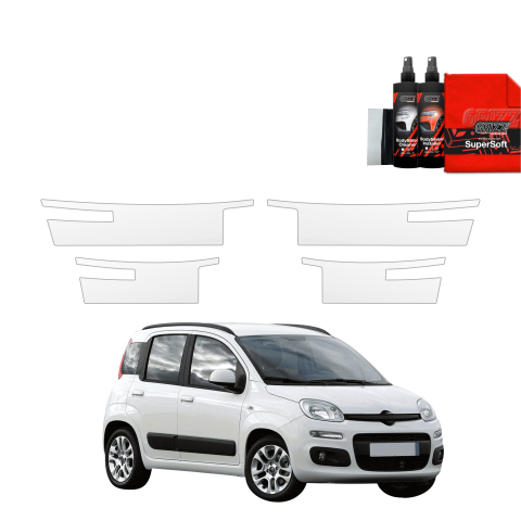 Folie de protecție 4în1 pentru praguri - Fiat Panda 3 Hatchback 5D (2011-2016)