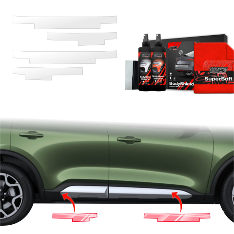 Folie de protecție 4în1 pentru praguri - Ford Kuga Active Facelift (2024-2026)