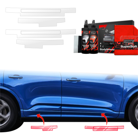 Folie de protecție 4în1 pentru praguri - Ford Kuga ST-Line X Facelift (2024-2026)