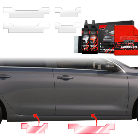 Folie de protecție 4în1 pentru praguri - Hyundai i30 Hatchback (2020-2026)