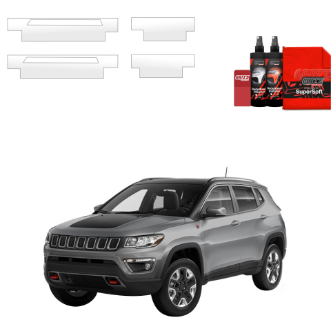 Folie interior - Folie de protecție 4în1 pentru praguri - Jeep Compass (2020-2024)