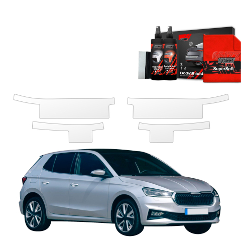 Folie de protecție 4în1 pentru praguri laterale - Skoda Fabia (2019-2026)