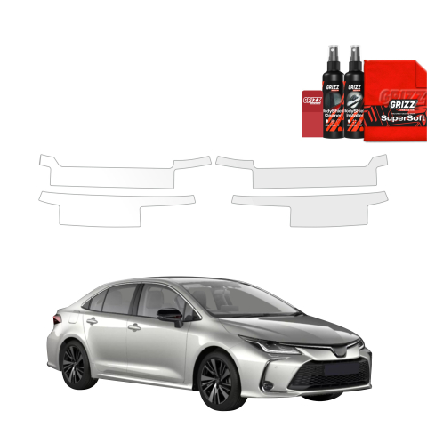 Folie de protecție 4în1 pentru praguri laterale - Toyota Corolla Sedan (2022-2026)