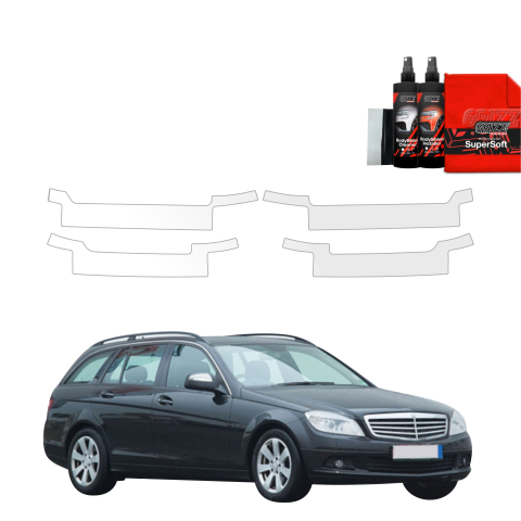 Folie de protecție 4în1 pentru praguri - Mercedes Benz C Clasa S204 Combi (2007-2011)
