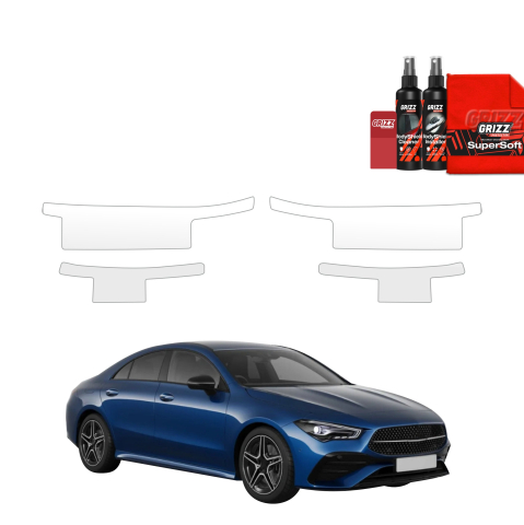 Folie de protecție 4în1 pentru praguri - Mercedes CLA 200 (2025-2026)