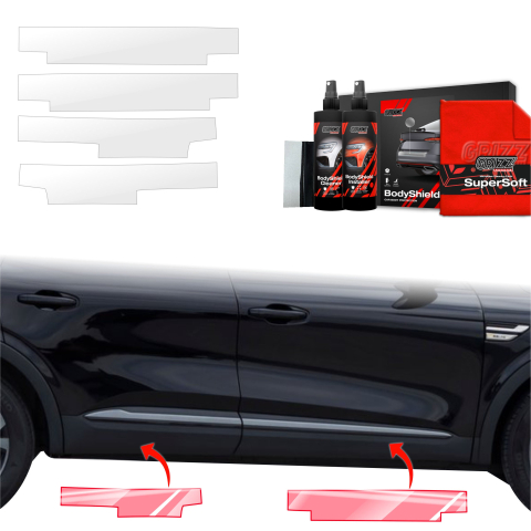 Folie de protecție 4în1 pentru praguri - Renault Arkana (2022-2026)